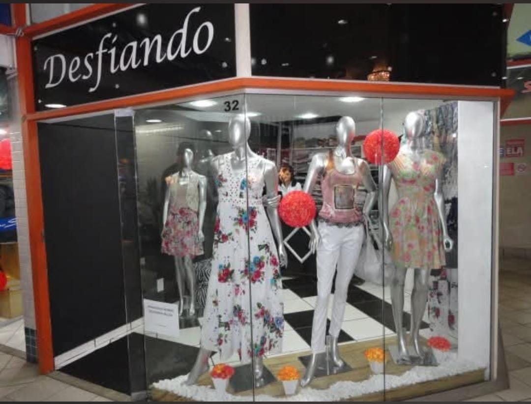 Vitrine da Desfiando no shopping